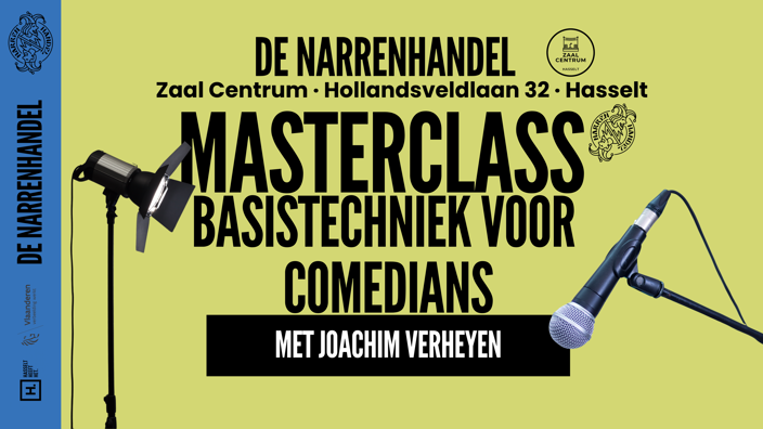 Masterclass · Basistechniek voor comedians (Hasselt)